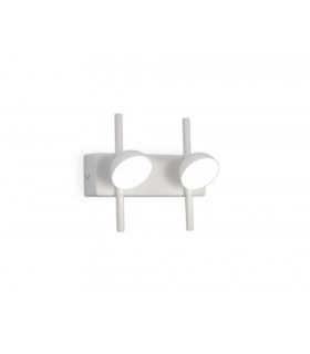 2 Light Wall Lamp, 6W LED, 3000K, 330lm, White - 1