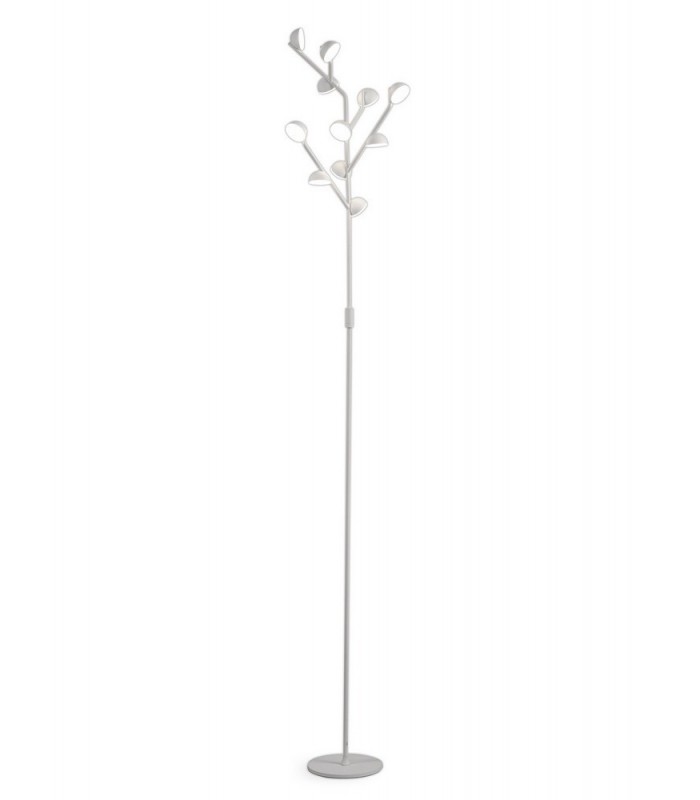 10 Light Floor Lamp 158cm, 30W LED, 3000K, 1650lm, White - 1