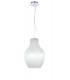 Dome Ceiling Pendant 28cm Round, 1 x E27 (Max 60W), White - 1