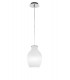 Dome Ceiling Pendant 18cm Round, 1 x E27 (Max 60W), White - 1