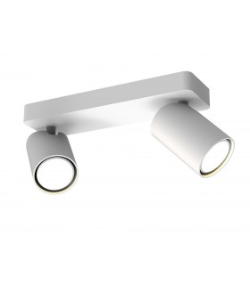 Linear 2 Light Spotlight GU10, Matt White - 1