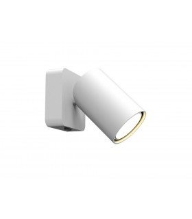 1 Light Switched Wall Light GU10, Matt White - 1