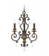 Chandelier 3 Light Antique Bronze Finish, E14 - 1