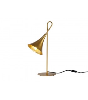 Table Task Lamp 58cm, 1 x E27 (Max 20W), Gold Painting - 1