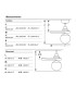 Klim Medium Ceiling Fan White, Pine Blades, E27 Light