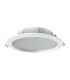 Round 23.5cm LED Recessed Downlight Panel, 24.5W, 3000K, 1900lm, White, Cut Out 200mm, IP44 - 1