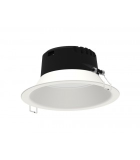 Round 23.3cm, LED Recessed Downlight, 21W, 3000K, 1900lm, White, Cut Out 206mm - 1