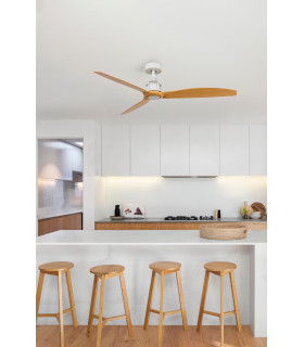 Just Fan M White/Light Wood Fan-2