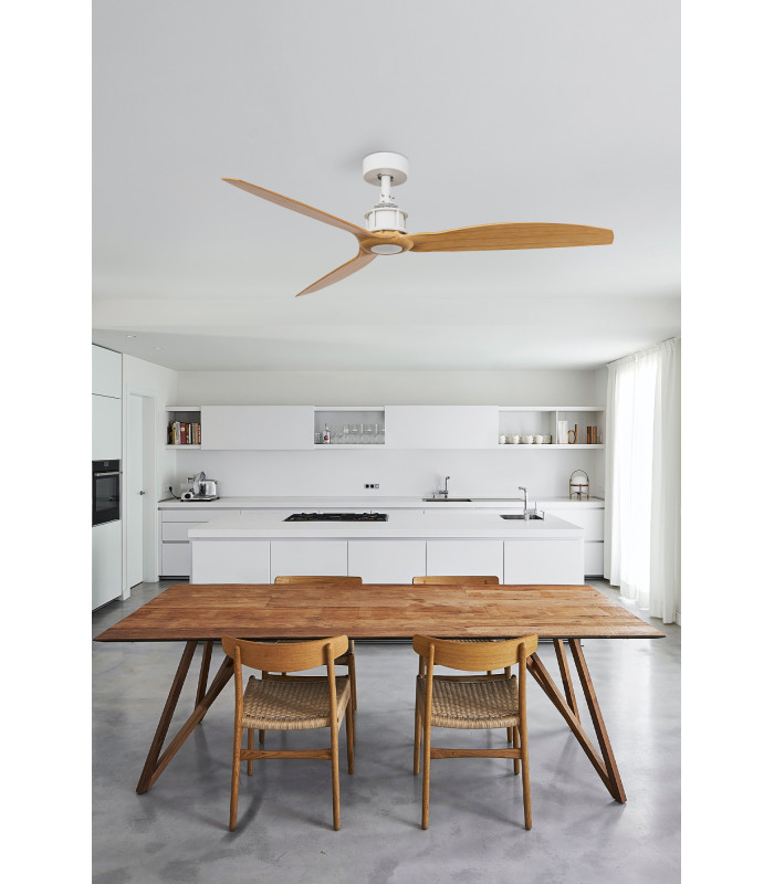Just Fan M White/Light Wood Fan-3