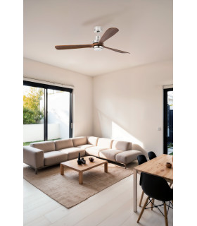 Lantau Xl Led Matt Nickel/Walnut Fan Fsc-2