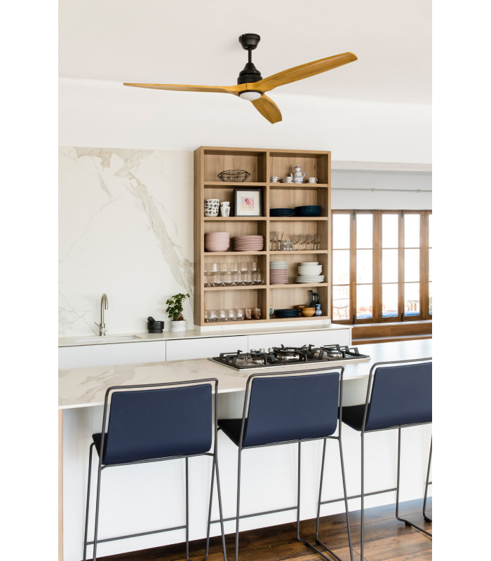 Alo L Black/Wood Fan Cct-2