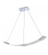 Ceiling Pendant 3 Light 21W LED 3000K, 1890lm, Satin Aluminium, Frosted Acrylic - 1