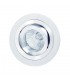 Swivel Recessed Downlight 9.2cm Round 1 x GU10 Max 50W Satin Nickel , Chrome - 1