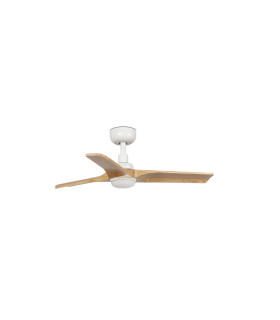 Heywood S Led White/Dark Wood Fan-1