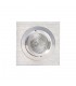 Swivel Recessed Downlight 9.2cm Square 1 x GU10 Max 50W Satin Nickel , Chrome - 1