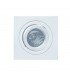 Swivel Recessed Downlight 9.2cm Square 1 x GU10 Max 50W Matt White - 1