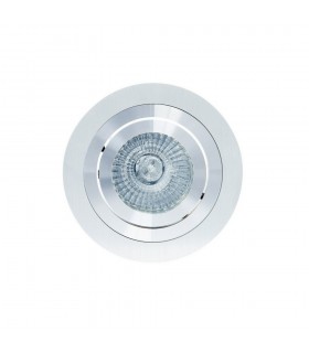 Swivel Recessed Downlight 9.2cm Round 1 x GU10 Max 50W Aluminium - 1
