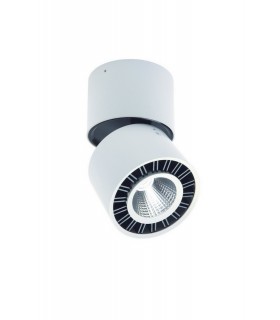 Spotlight 8.5cm Round 12W LED 3000K, 1040lm, Matt White - 1