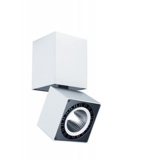 Spotlight 7.6cm Square 12W LED 3000K, 1040lm, Matt White - 1