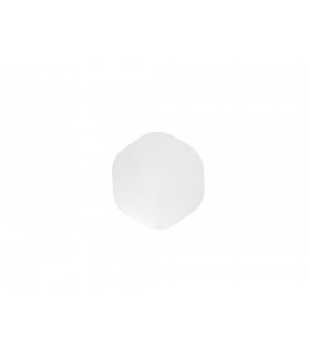 Wall Light 14.4cm Hexagonal 6W LED 3000K, 540lm, Matt White - 1