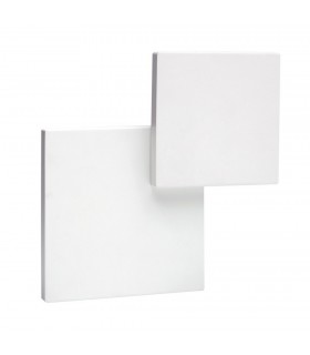 Wall Light Squares 5W LED 3000K Matt White, 285lm, - 1