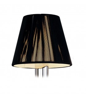 Clip On String Shade Black 80, 130mm x 110mm - 1