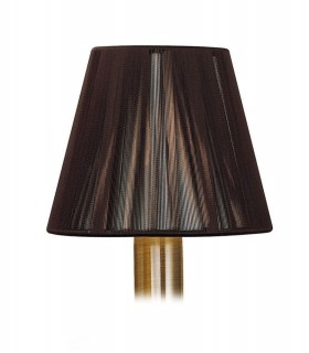 Clip On String Shade Dark Brown 80, 130mm x 110mm - 1