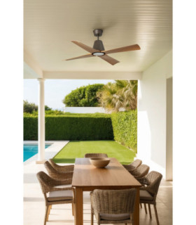 Typhoon M Led Brown/Wood Fan Ip44-2