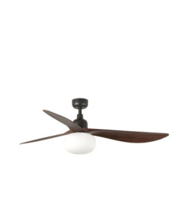 Outwood L Brown/Walnut Ceiling Fan E27