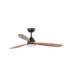 Poros L Led Black/Walnut Fan Fsc-1