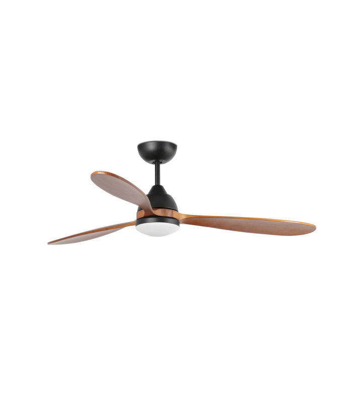 Poros L Led Black/Walnut Fan Fsc-1