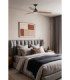 Poros L Led Black/Walnut Fan Fsc-2