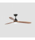 Poros L Led Black/Walnut Fan Fsc-5