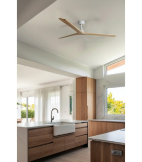 Klim L White/Light Oak Fan Tuya-2