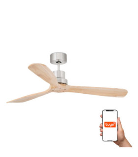 Lantau L Matt Nickel/Pine Fan Tuya Fsc-1
