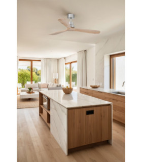 Lantau L Matt Nickel/Pine Fan Tuya Fsc-2