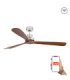Lantau Xl Matt Nickel/Walnut Fan Tuya Fsc-1