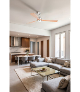 Lantau Xl Led Matt Nickel/Pine Fan Tuya Fsc-2