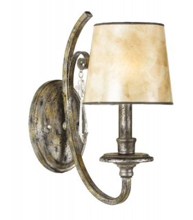 1 Light Indoor Wall Light MottSilver, E14 - 1