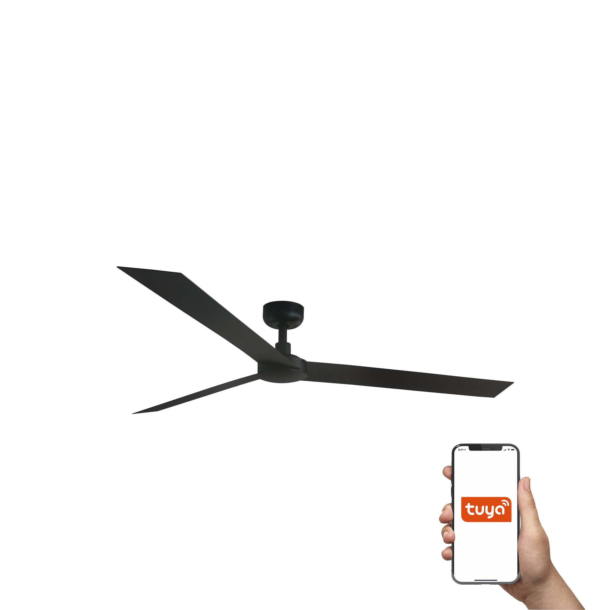 Cruiser Large 160cm Smart Ceiling Fan Black
