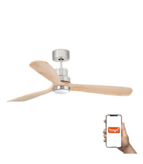 Lantau L Led Matt Nickel/Pine Fan Tuya Fsc-1