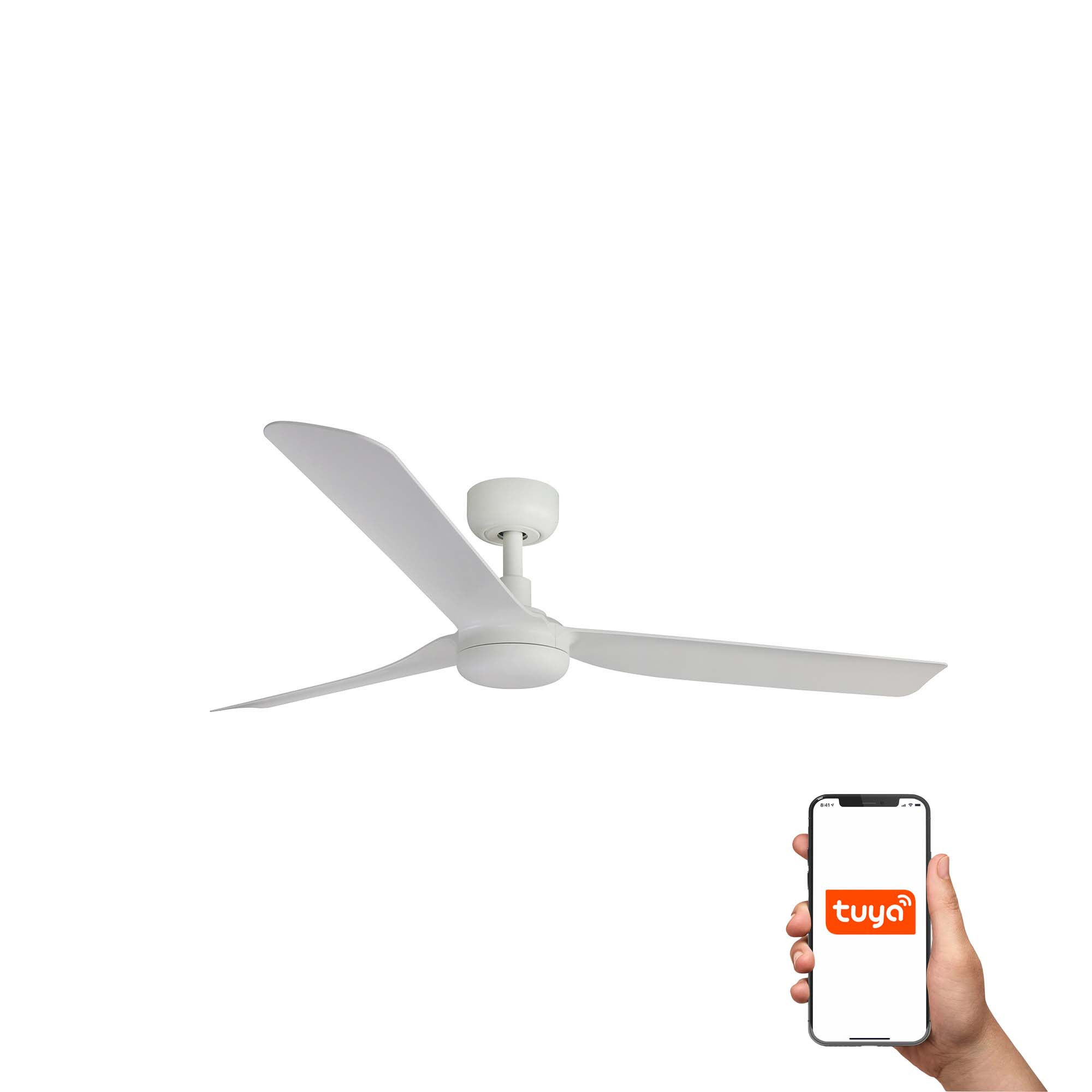Punt 130cm Smart Ceiling Fan White
