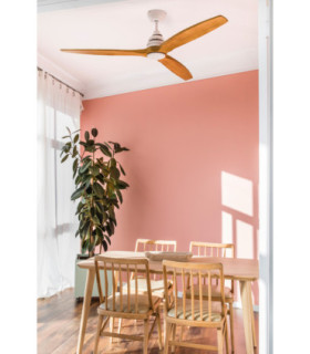 Alo L White/Wood Fan Tuya Cct-2