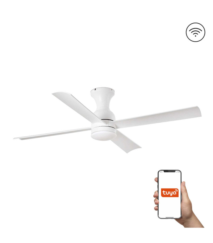 Fraser M Led White Fan Tuya-1
