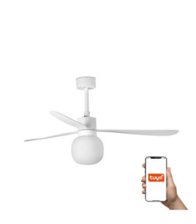Amelia Ball L White/White Fan Wall Control 2700K-1