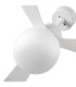 Amelia Ball L White/White Fan Wall Control 2700K-4