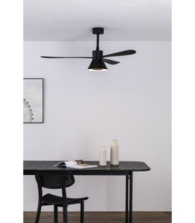 Amelia L Black/Black Fan Wall Control Cct-2