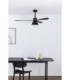Amelia L Black/Black Fan Wall Control Cct-3