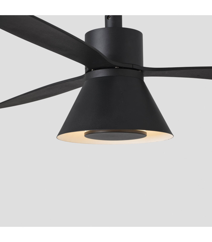 Amelia L Black/Black Fan Wall Control Cct-5