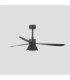 Amelia L Black/Black Fan Wall Control Cct-6